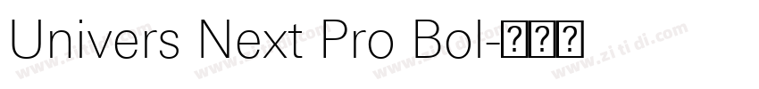 Univers Next Pro Bol字体转换